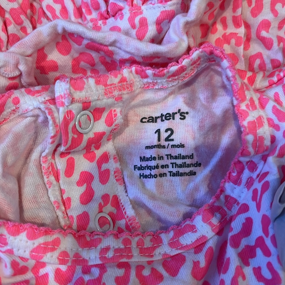 Carter's Pink Leopard Ruffle Dress - Picture 8 of 9